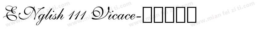 ENglish 111 Vicace字体转换